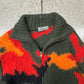 AW2013 Yohji Yamamoto Pour Homme ‘Cowichan’ Camo Zip-Up Knit Sweater
