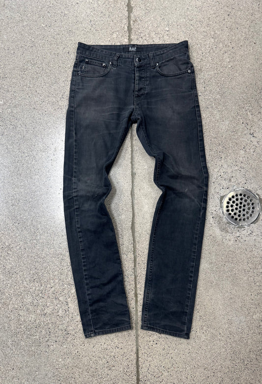 RAF by Raf Simons Black Slim/Skinny Denim