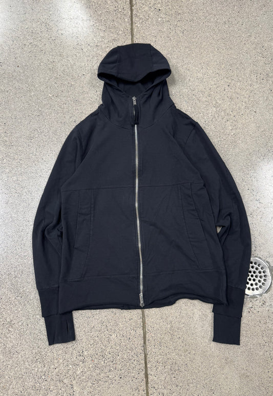 Thom Krom Double Layered ‘Thumbhole’ Zip-Up Hoodie