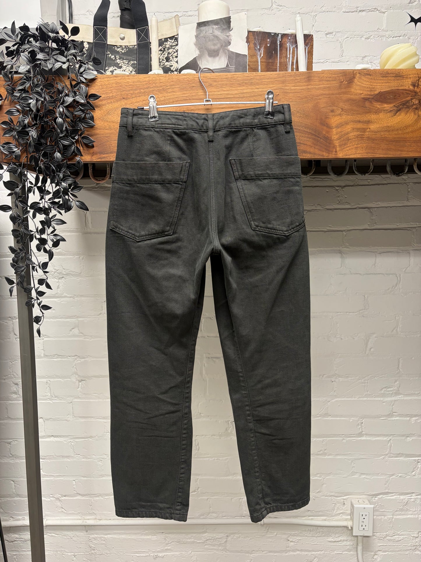 Lemaire Black Straight Cut ‘Twist Seam’ Denim