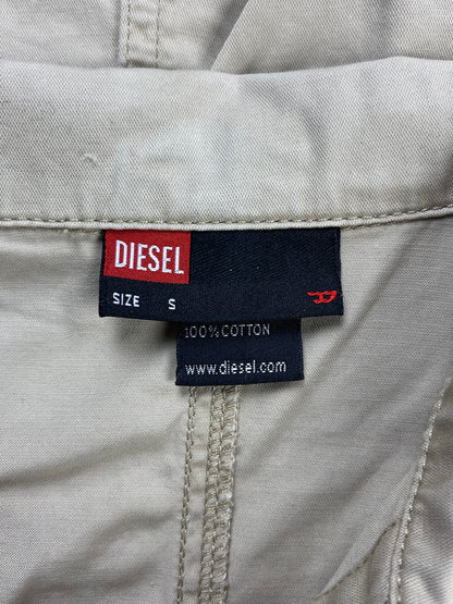 2000s Diesel Tan Brown Tasselled Button Down Shirt