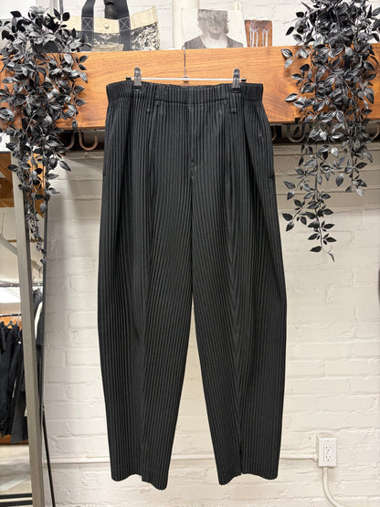 Issey Miyake Homme Plisse Black Pleated Trousers