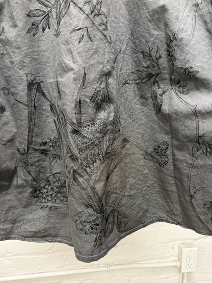 Vintage Gucci ‘Botanical’ Patterned Mute Grey/Purple Button Up Shirt