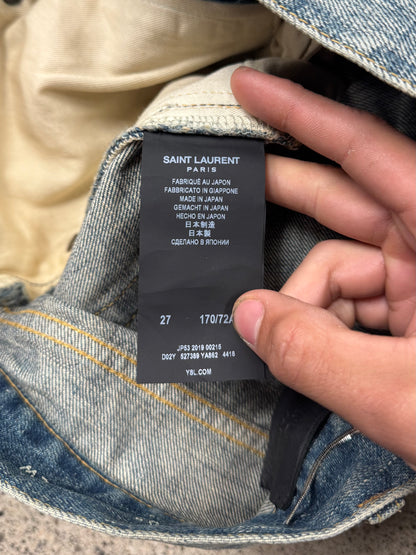 2019 Saint Laurent ‘Faded Blue’ D02 Skinny Jeans