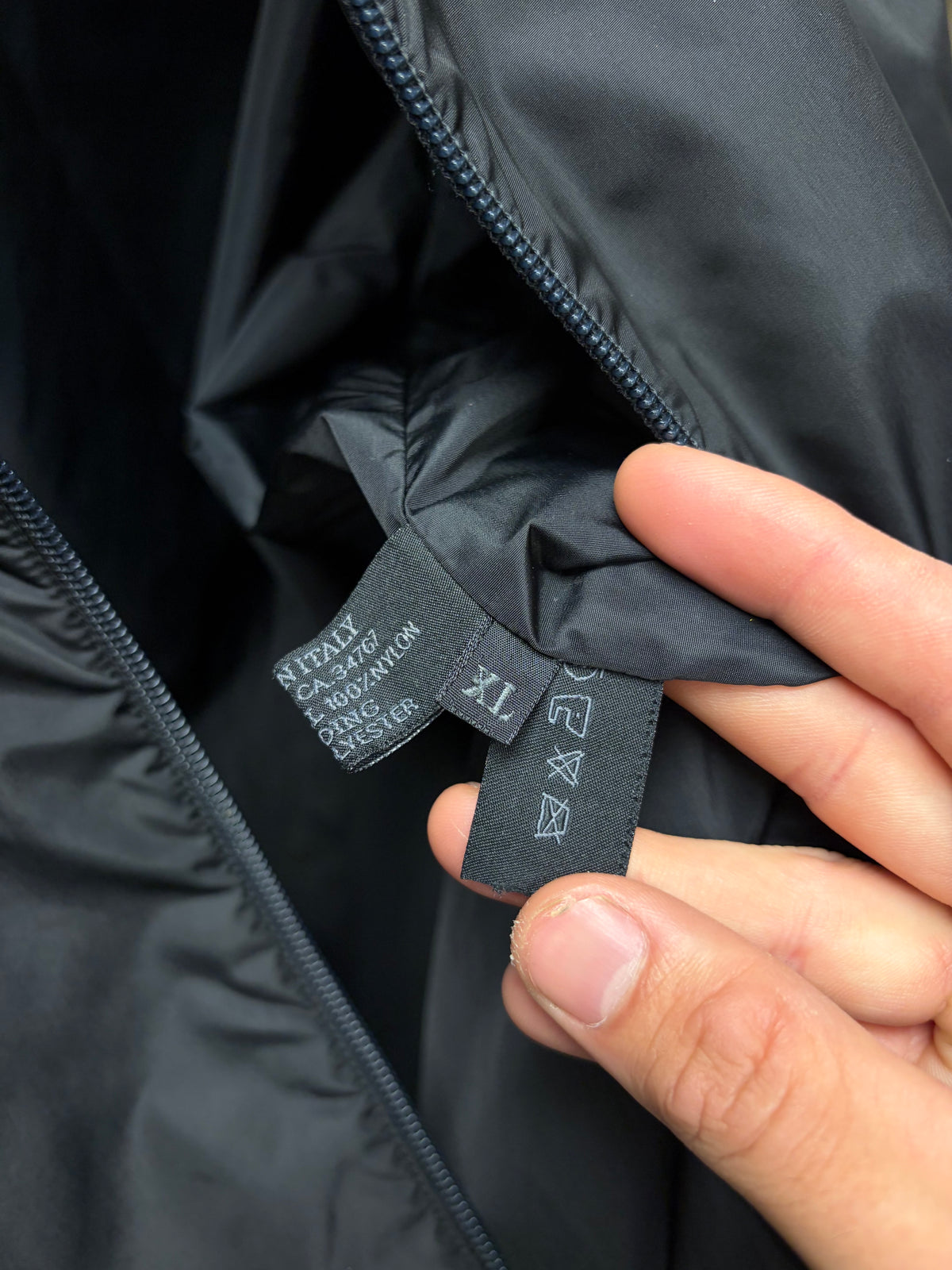Vintage Prada Black Nylon Light ‘Inner Shell’ Jacket