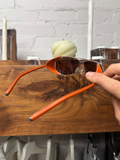 Chrome Hearts ‘Chute’ Leather Eye Cover Sunglasses