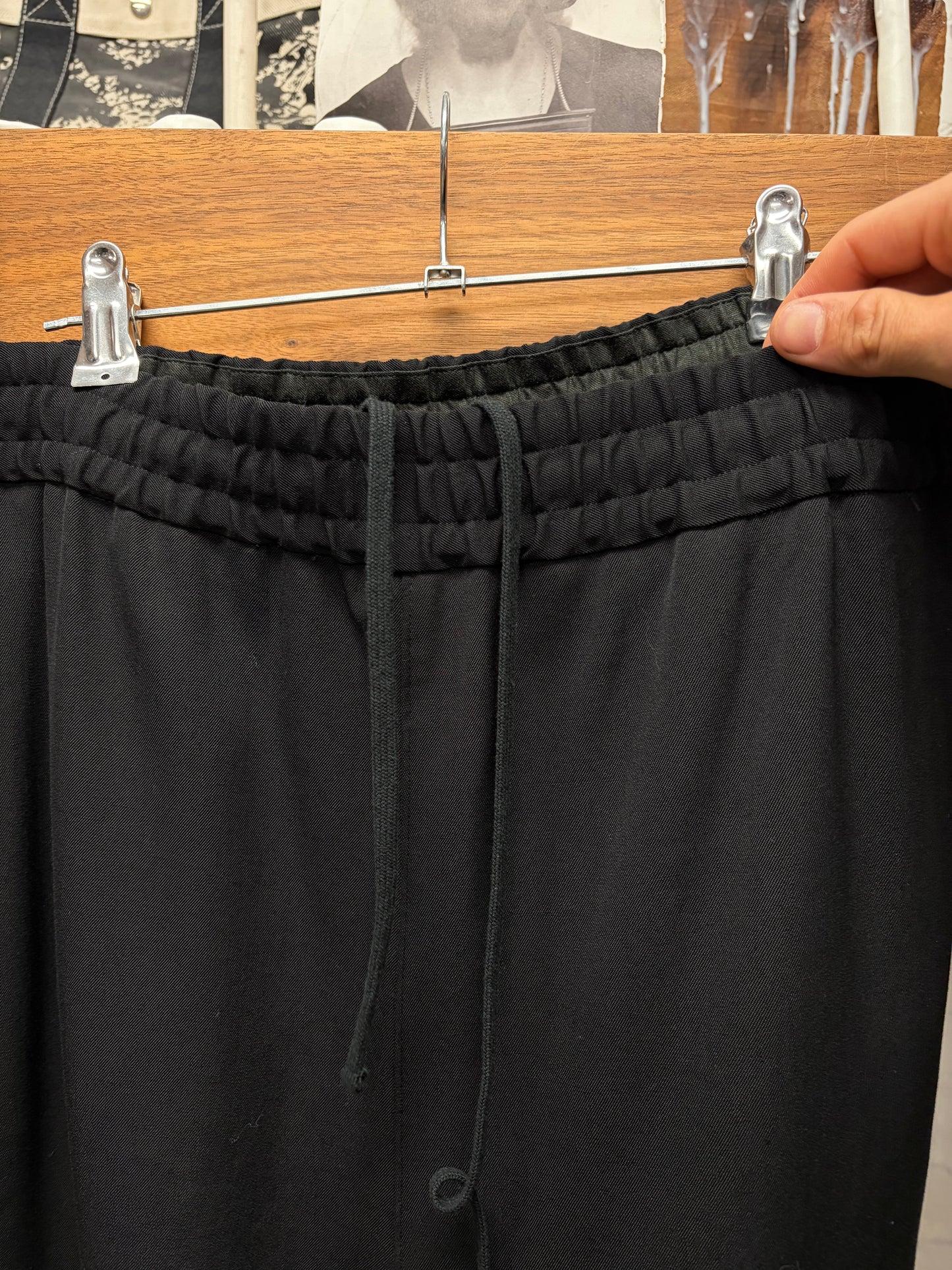 Yohji Yamamoto Y’s Wide Leg Black Cargo Pants