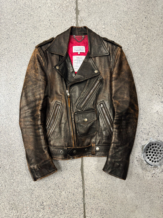 Maison Margiela ‘Replica’ 1950s Boston Perfecto Leather Jacket