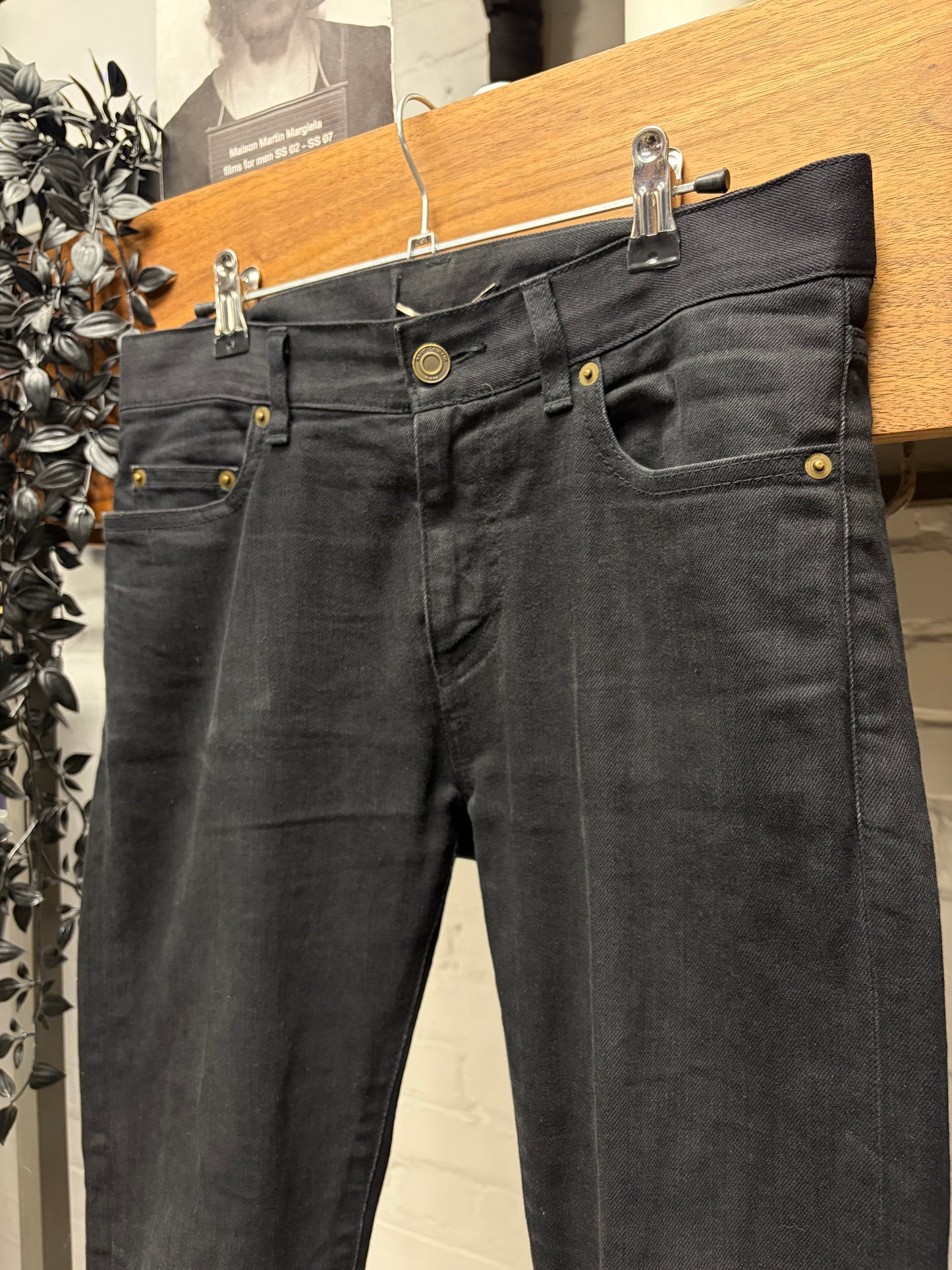 2013 Saint Laurent by Hedi Slimane ‘D02’ Black Skinny Jeans