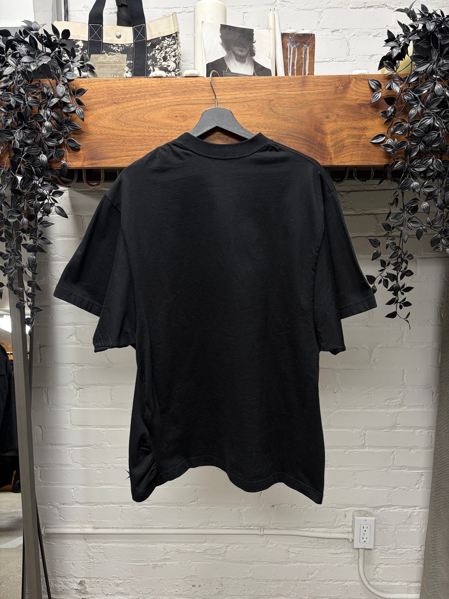 2021 Balenciaga ‘Bébé’ Black Rhinestone Oversized T-Shirt