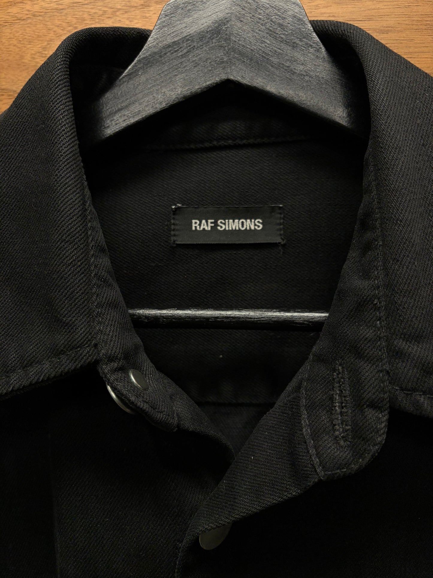 SS2019 Raf Simons x Robert Mapplethorpe Silver RS Patch Oversized Denim Shirt