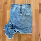 2019 Balenciaga Asymmetric ‘Godet’ Acid Wash Denim Skirt.