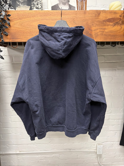 2021 Balenciaga ‘New Tork’ Collegiate Embroidered Logo Hoodie