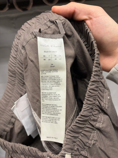 SS2022 Rick Owens ‘Fogachine’ Dust Brown ‘Pod’ Shorts