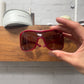 2000s Yves Saint Laurent ‘YSL’ Logo Shield Sunglasses