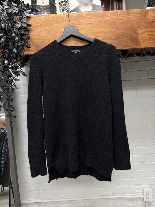 Ann Demeulemeester Black Wool Knit Sweater