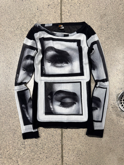 SS2001 Jean Paul Gaultier ‘Madonna’ Mesh Long Sleeve Top