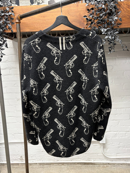 AW2014 Saint Laurent by Hedi Slimane ‘Gun Print’ Cardigan