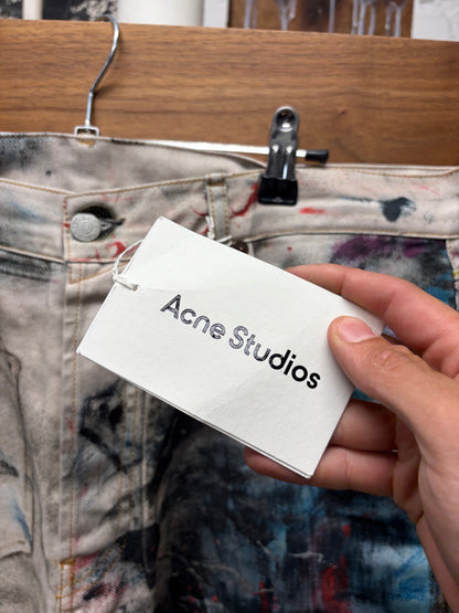 Acne Studios ‘Trompe L’œil’ Painter Wide Leg Denim