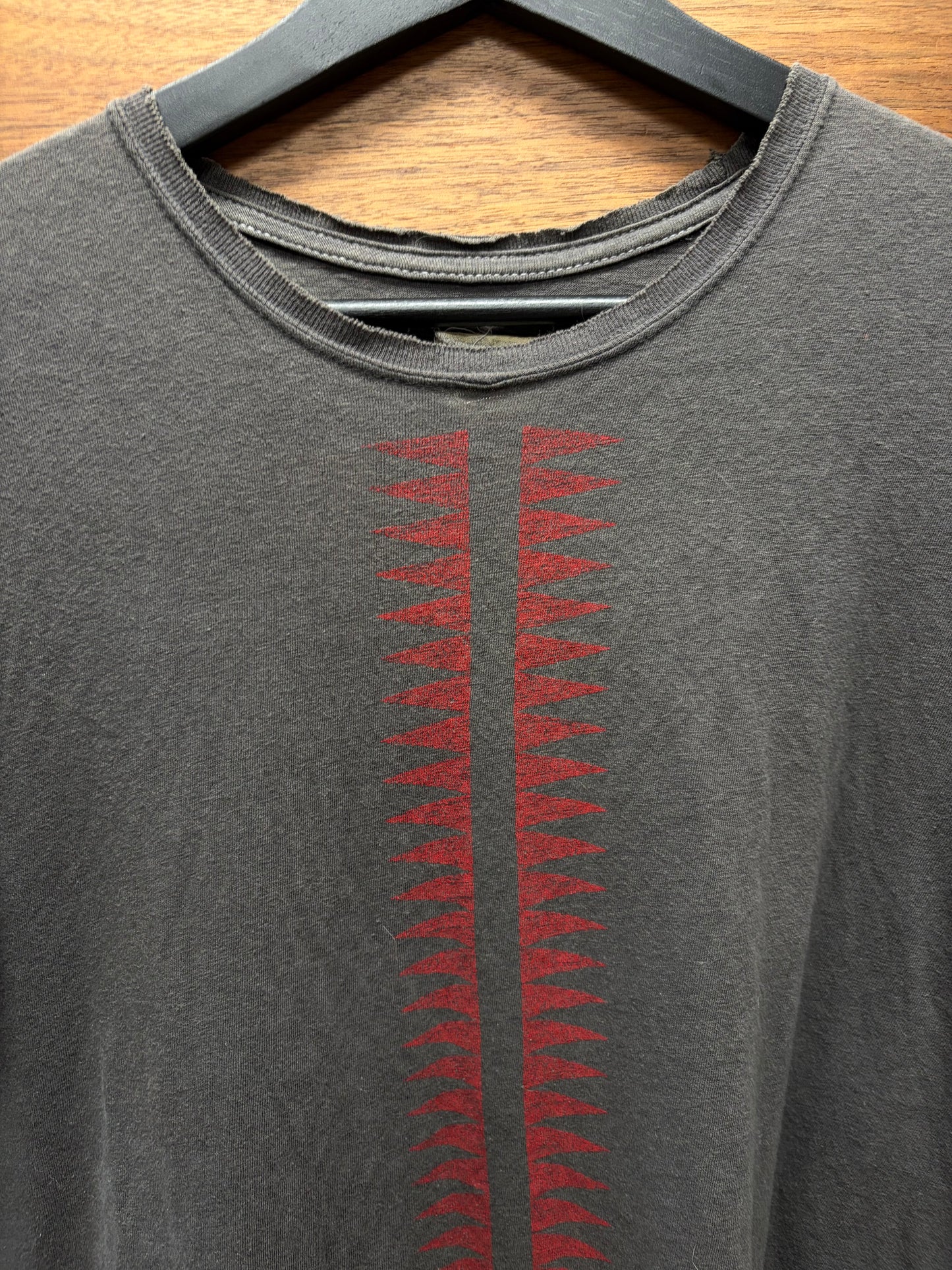 SS2003 Undercover ‘Scab’ Faded Grey Giz Print T-Shirt