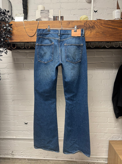 Acne Studios ‘Atlantis 1992’ Dirt Wash Blue Flared Cut Jeans