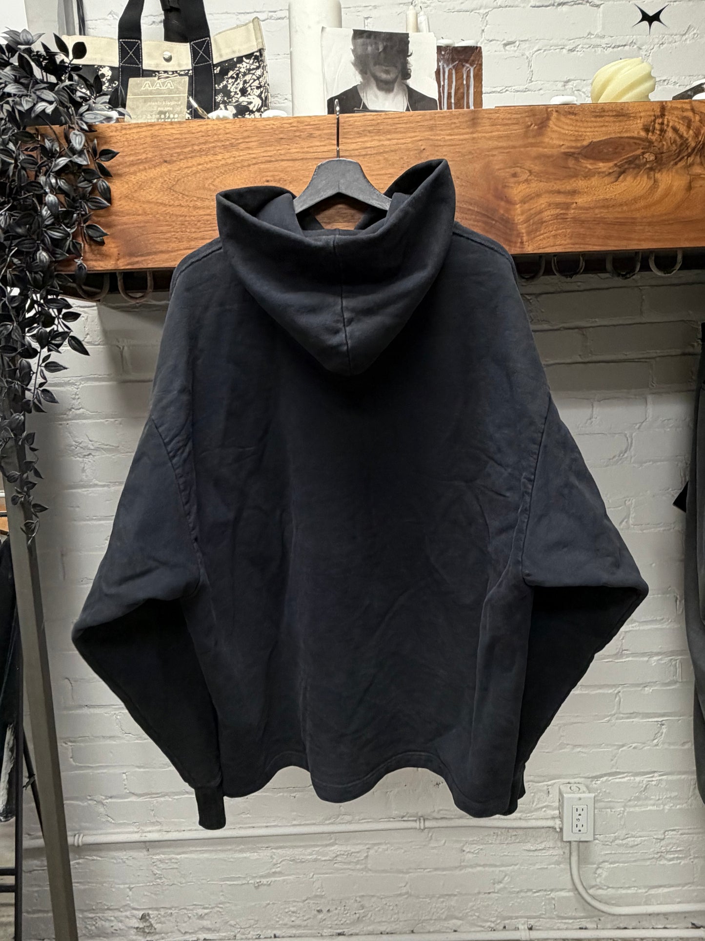 Acne Studios ‘Basic Logo’ Black Oversized Cotton Hoodie