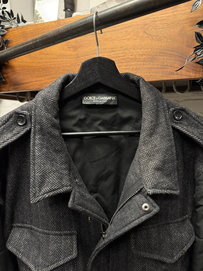 2000s Dolce & Gabbana Wool/Down Fill Hybrid ‘Hunting’ Jacket