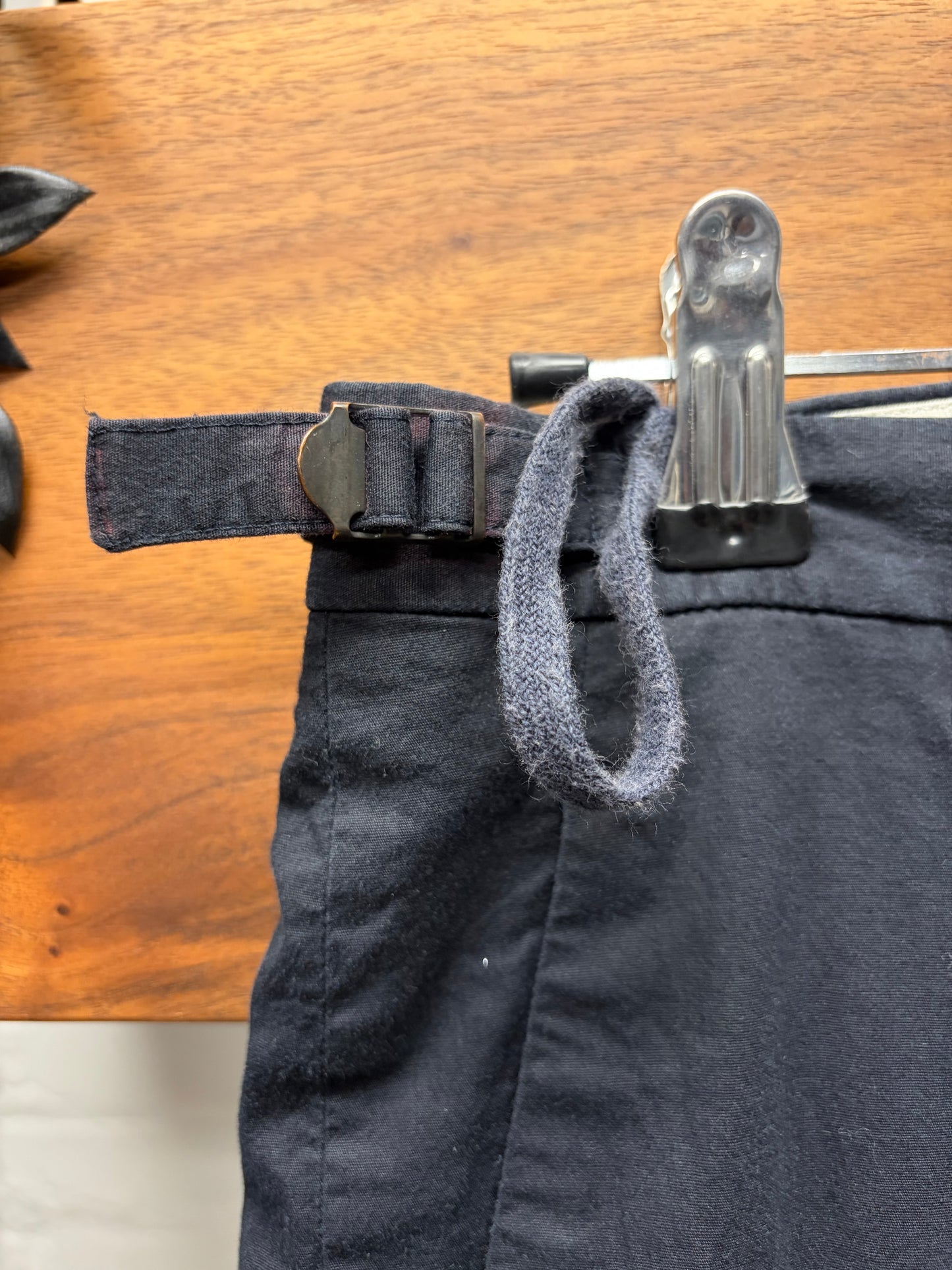Vintage Helmut Lang Light Cotton Belt Cinch Slim Cut Trousers