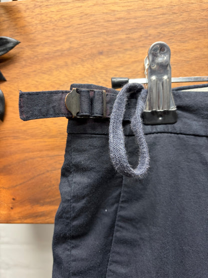 Vintage Helmut Lang Light Cotton Belt Cinch Slim Cut Trousers