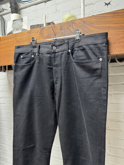 Givenchy Leather Pocket Black Skinny Jeans