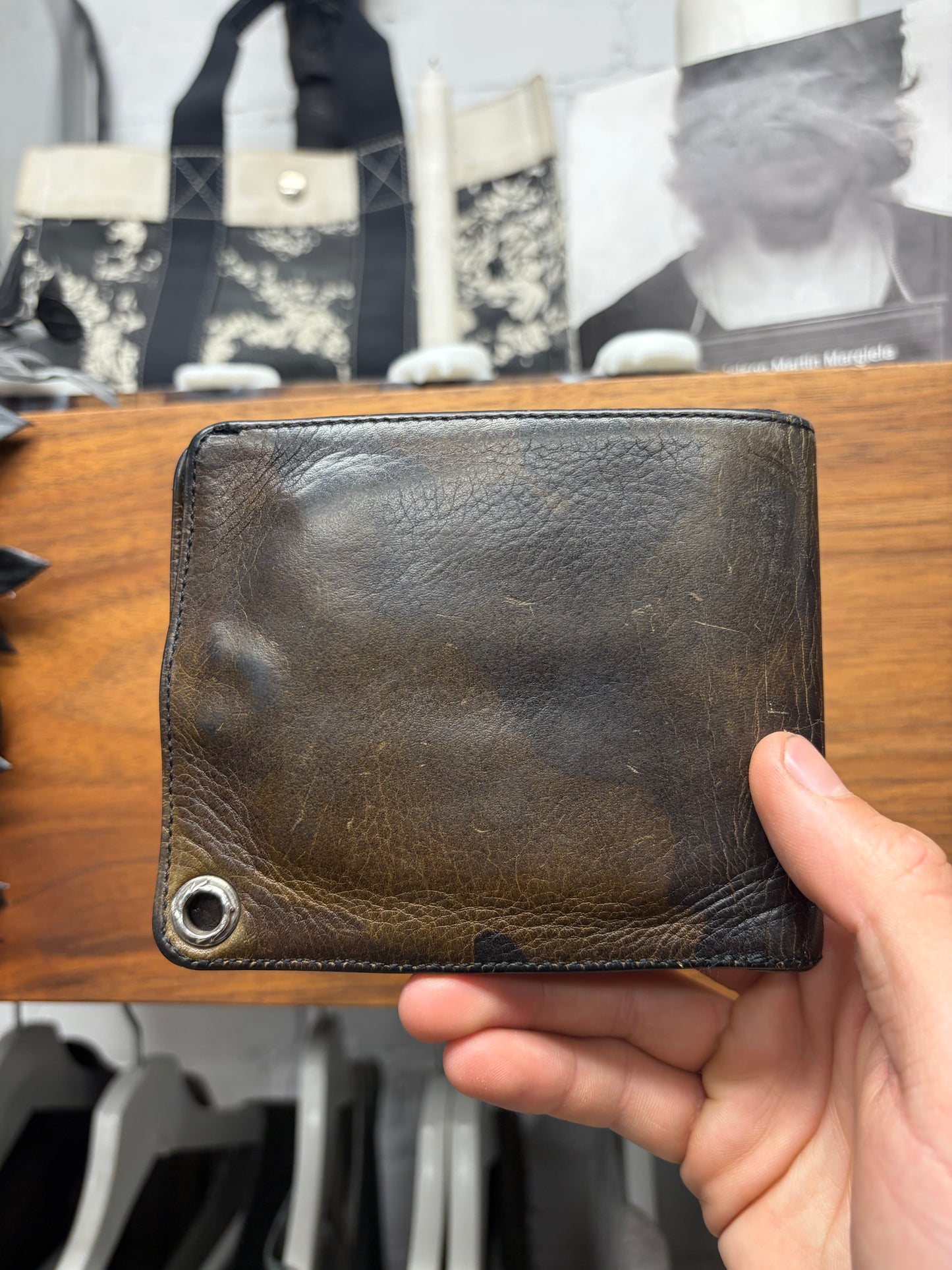 Chrome Hearts Camo Cross Ball ‘1Snap’ Leather Bifold Wallet