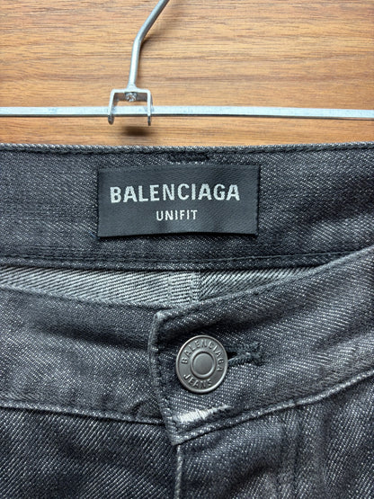 SS2022 Balenciaga ‘Destroy’ Skater Relaxed Fit Washed Grey Denim