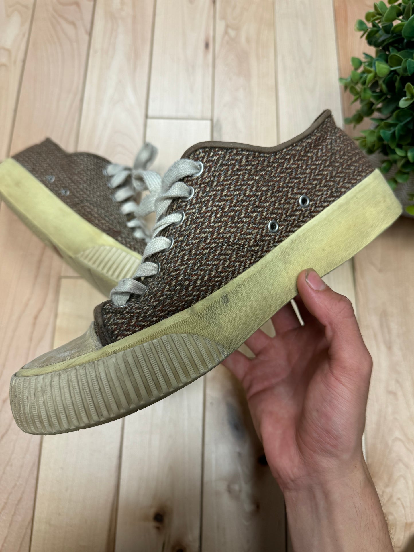 Visvim ‘Skagway’ Tweed Low Top Sneakers