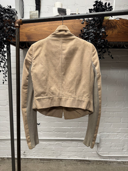 Rick Owens O&M Era ‘Hook n Eye Closure’ Corduroy Jacket