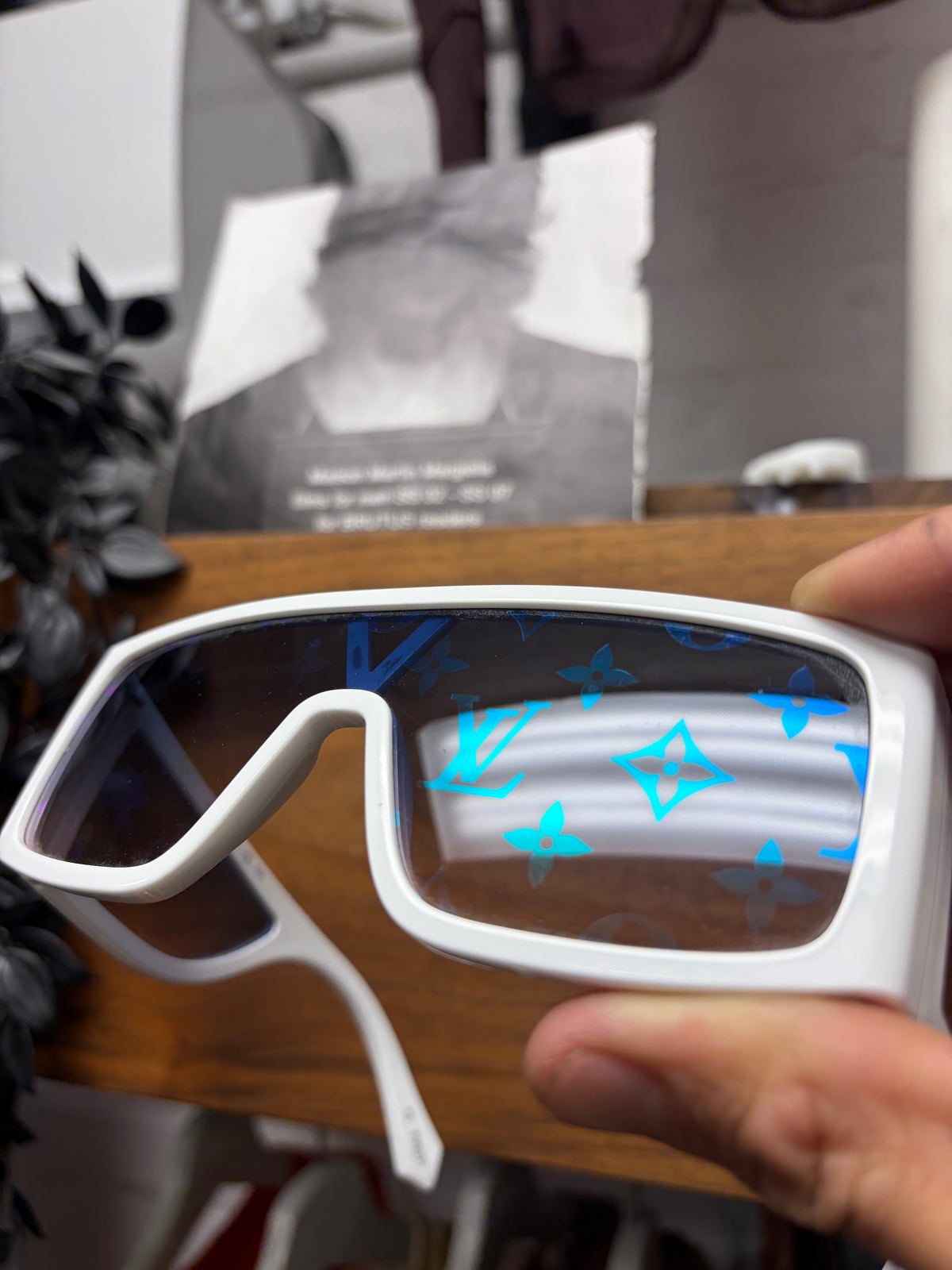 SS2021 Louis Vuitton by Virgil Abloh ‘Sideway’ Blue Monogram  Sunglasses