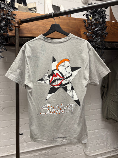 Chrome Hearts x Matty Boy Grey ‘Suggest’ Star Graphic T-Shirt