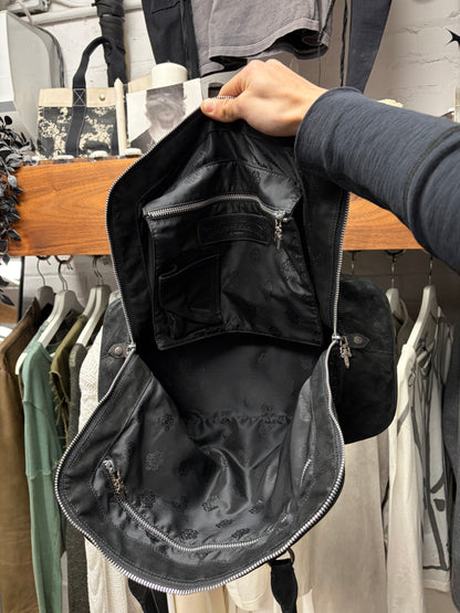 Chrome Hearts Woven Pony Hair ‘Slouchy Mo’ Massive Dagger Black Handbag