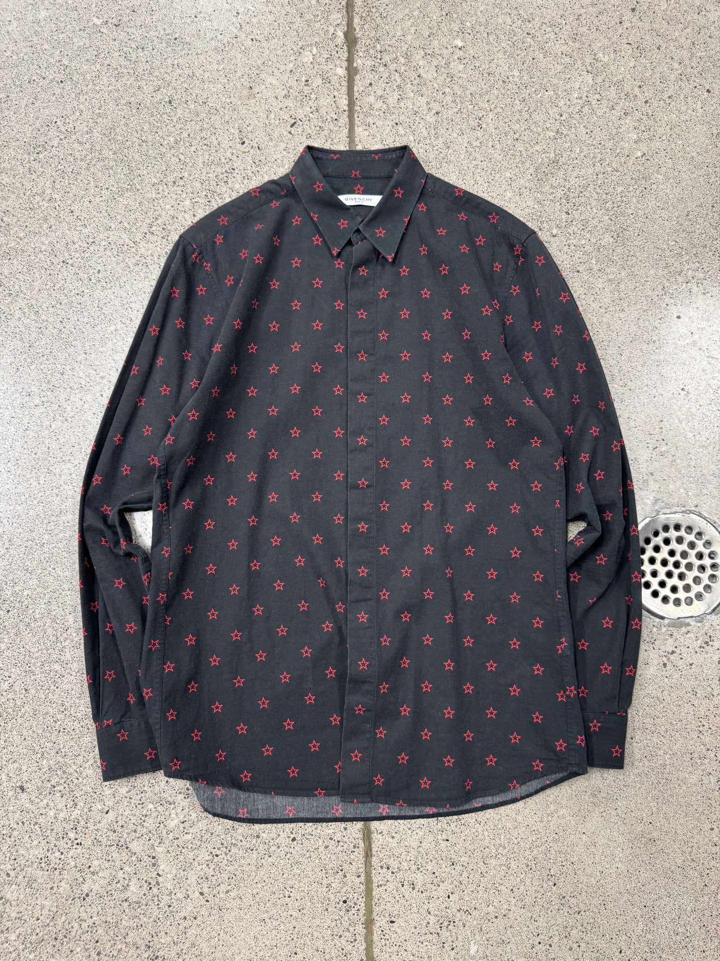2010 Givenchy ‘Stars’ Monogram Button Down Shirt