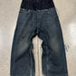 AW2024 Balenciaga ‘Cut-Up’ Double Waist Wide Leg Denim