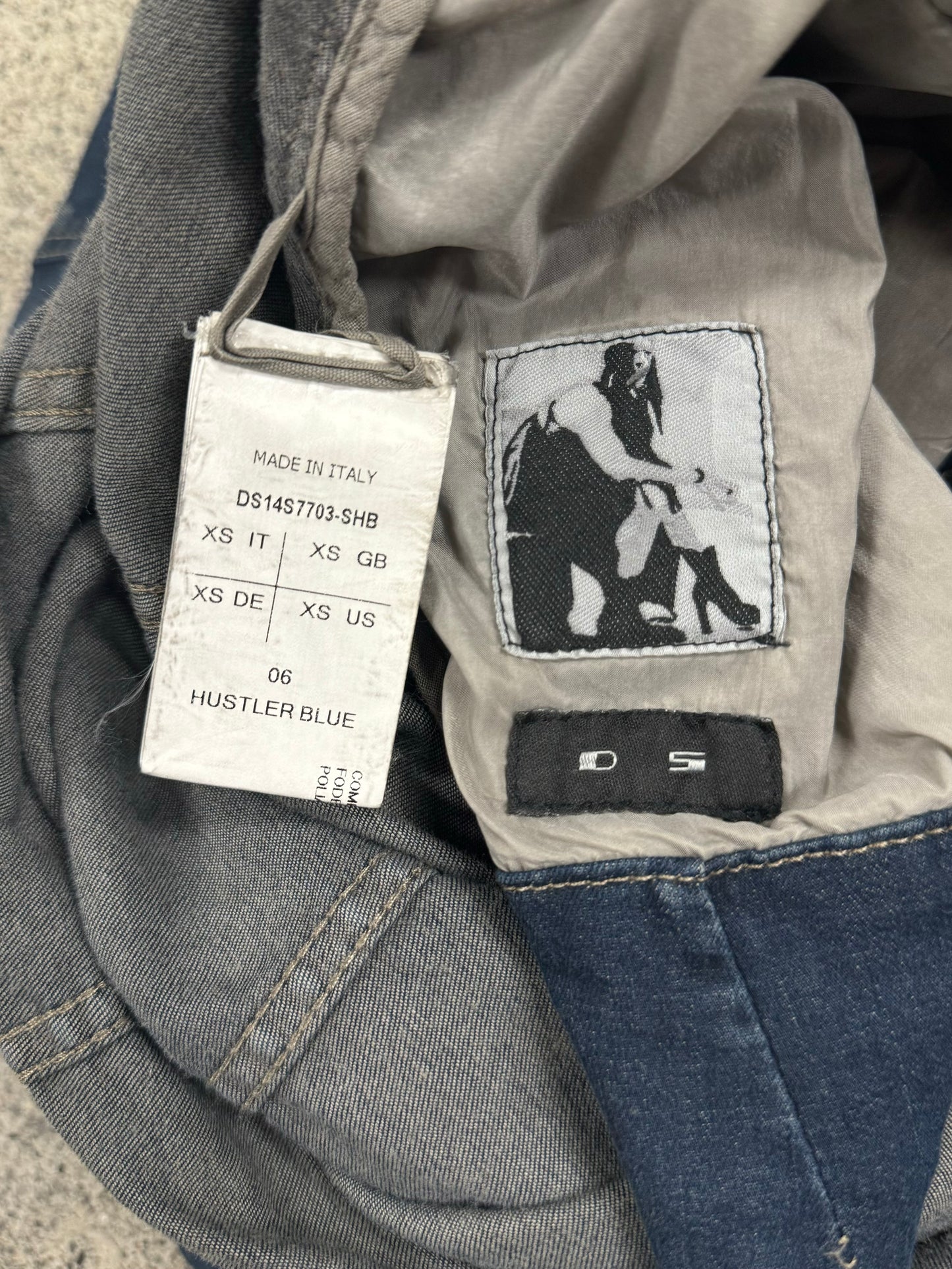 Rick Owens ‘Exploder’ DRKSHDW Blue Denim Vest