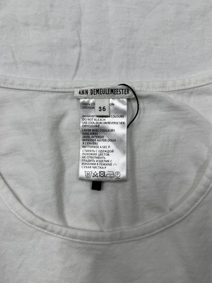 Ann Demeulemeester Circle Logo Cutoff Tank Top