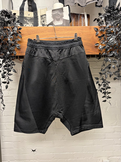 AW2016 Julius Nylon/Cotton Black Drop Crotch Shorts