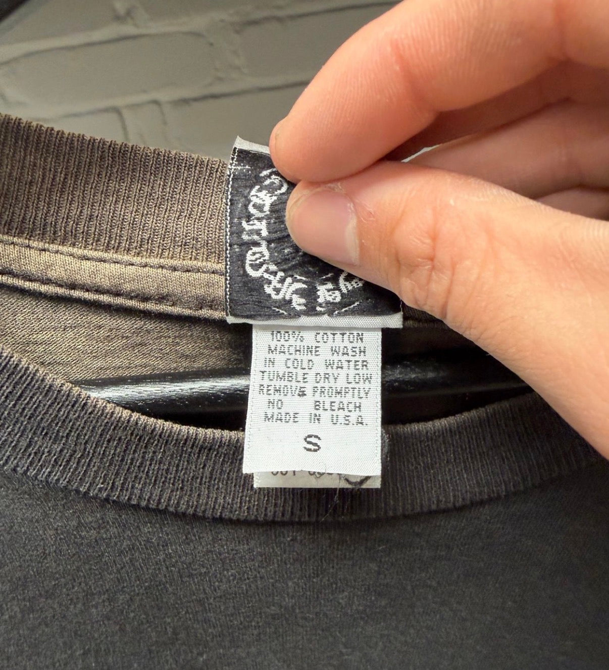 Vintage Chrome Hearts Hong Kong Store Exclusive ‘Horseshoe Logo’ Sun Faded Graphic T-Shirt