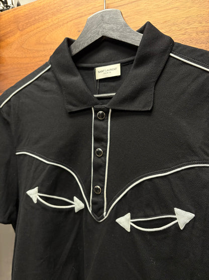 SS2014 Saint Laurent by Hedi Slimane ‘Cassandre’ Western Polo