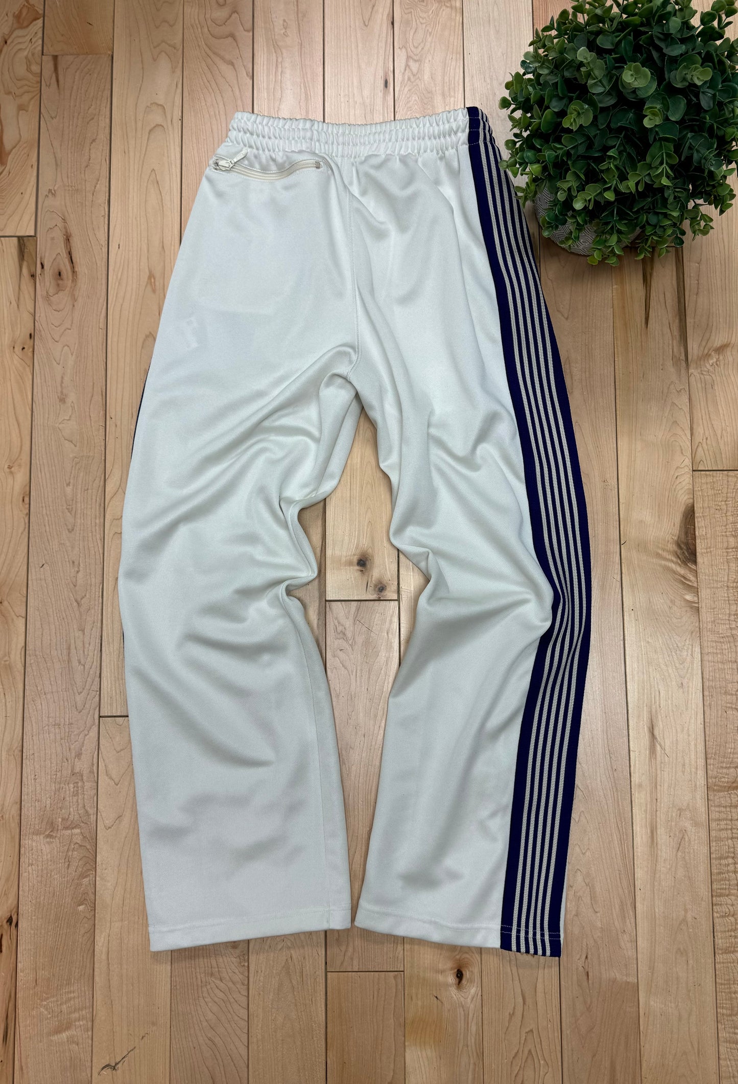 Needles Cream/Purple Striped Track Pants