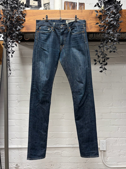 Kapital Raw Indigo Blue Selvedge Skinny Jeans
