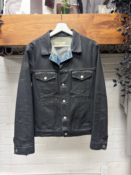 AW1992 1/1 Maison Martin Margiela ‘Employee Gifted’ Hand Painted Black Denim Jacket