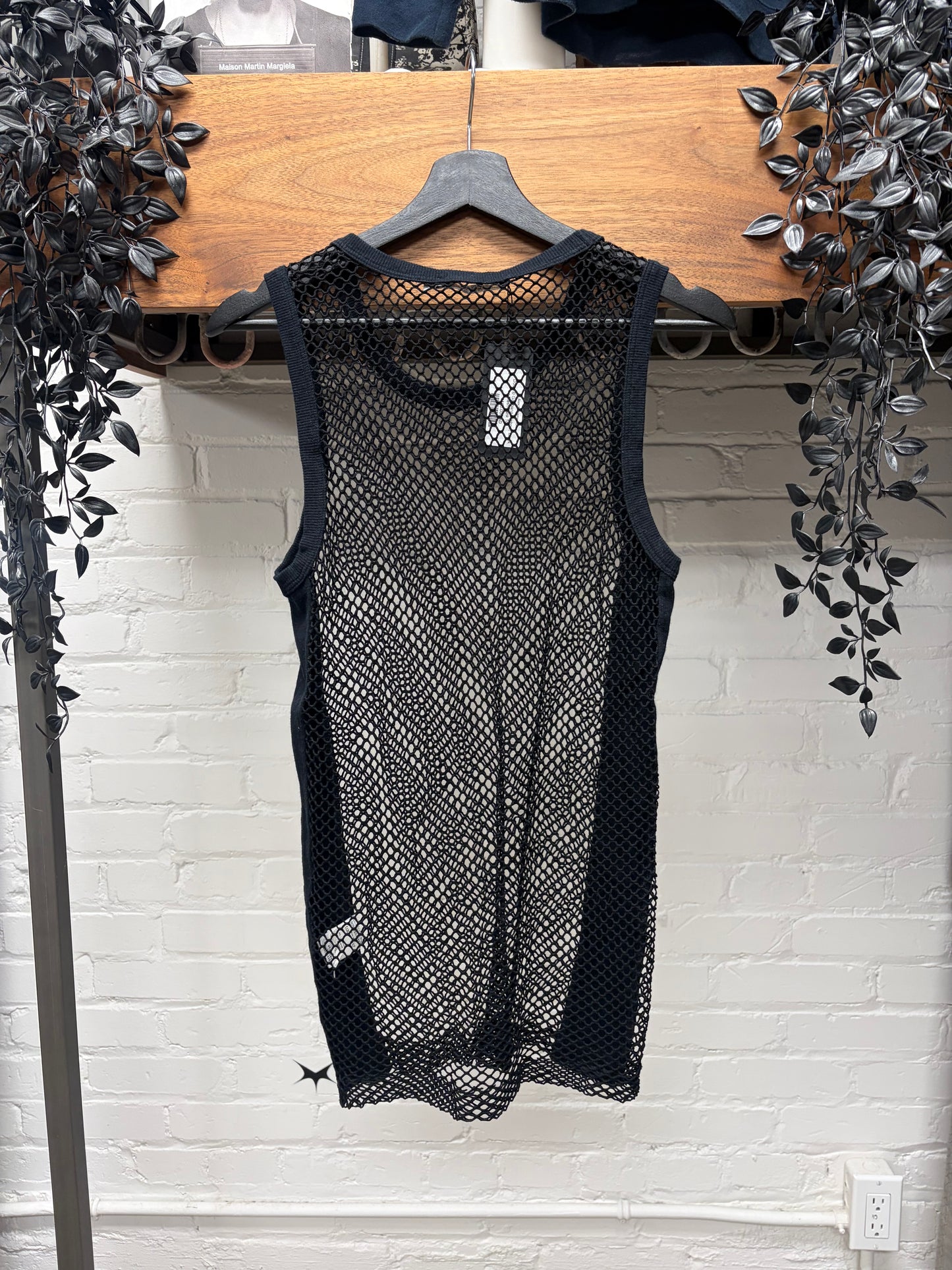 Dolce & Gabbana ‘Fishnet’ Black Mesh Tank Top