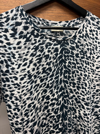 2016 Saint Laurent by Hedi Slimane ‘Babycat’ Leopard Print Semi-Sheer T-Shirt
