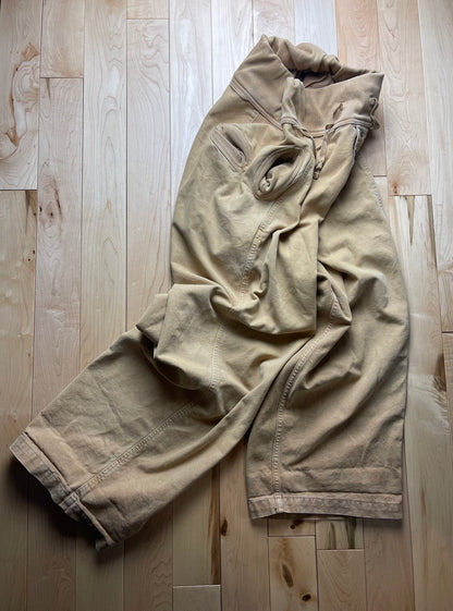 Kapital Wide Leg Tan Brown ‘Sailor’ Denim